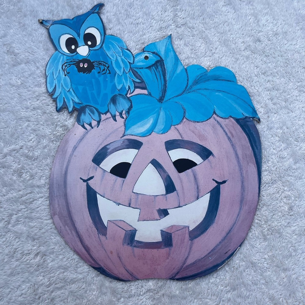 Vintage Halloween Die Cut Decorations Eureka Hallmark Ghost Yard Stakes Lot of 6 - Picture 7 of 14